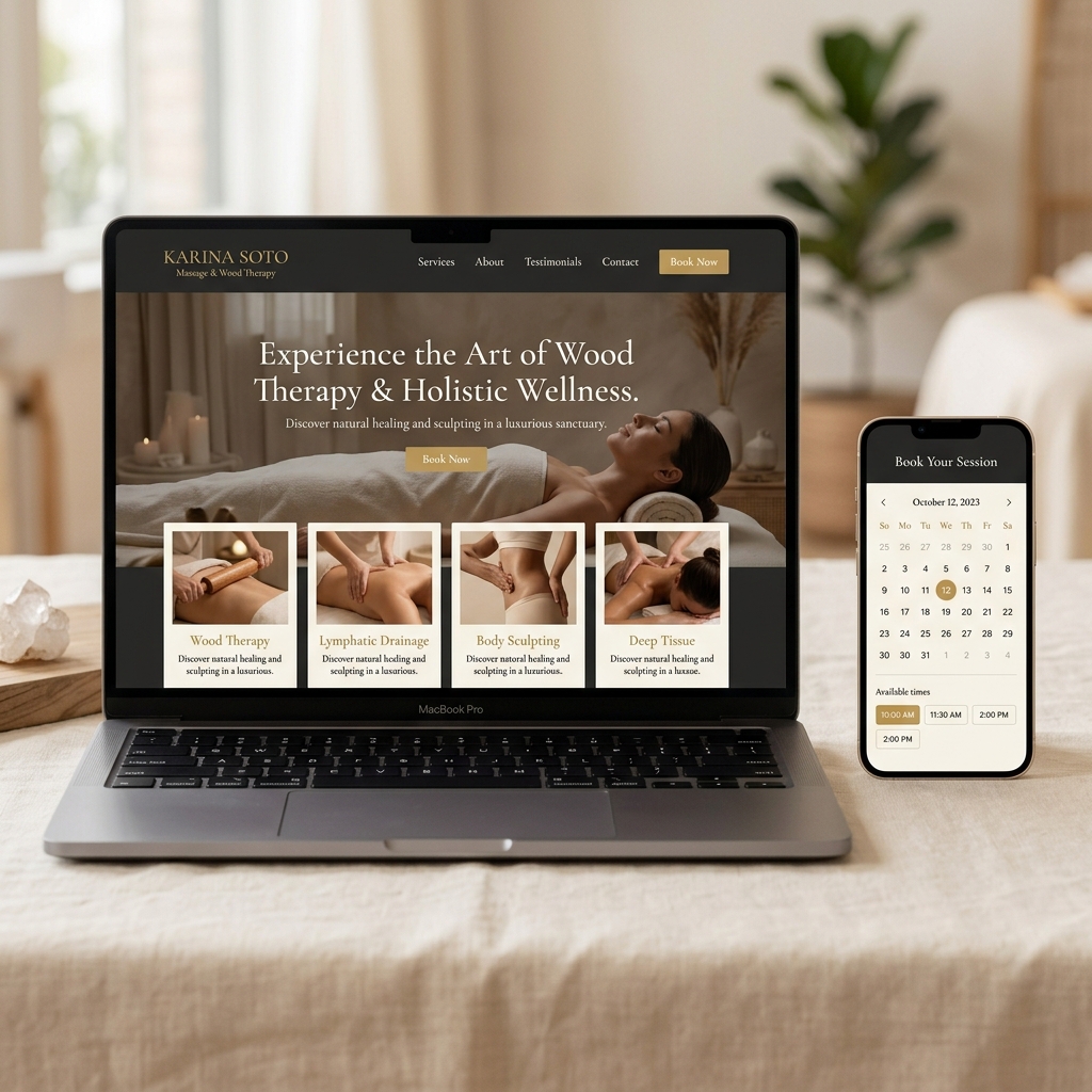 Karina New Website Mockup